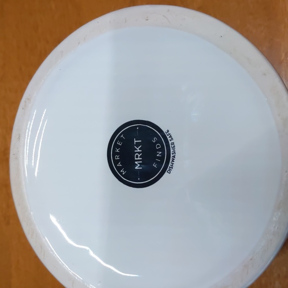 Large white honey pot with honey dipper - Picture 6 of 6